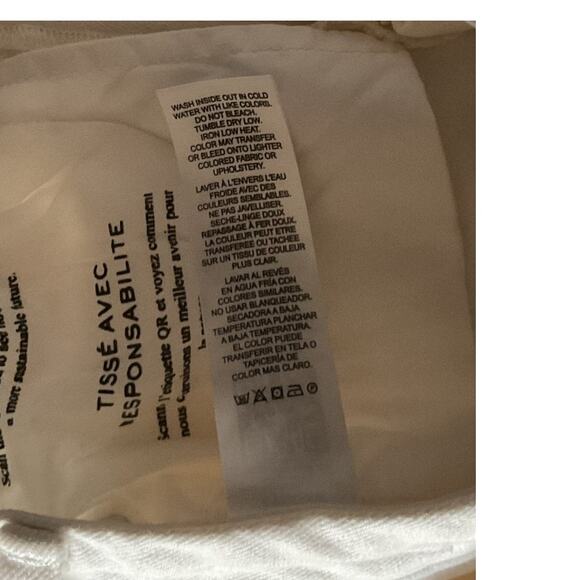 Frame White Distressed Jeans Denim Crop Boot Sz 26 - Picture 9 of 10